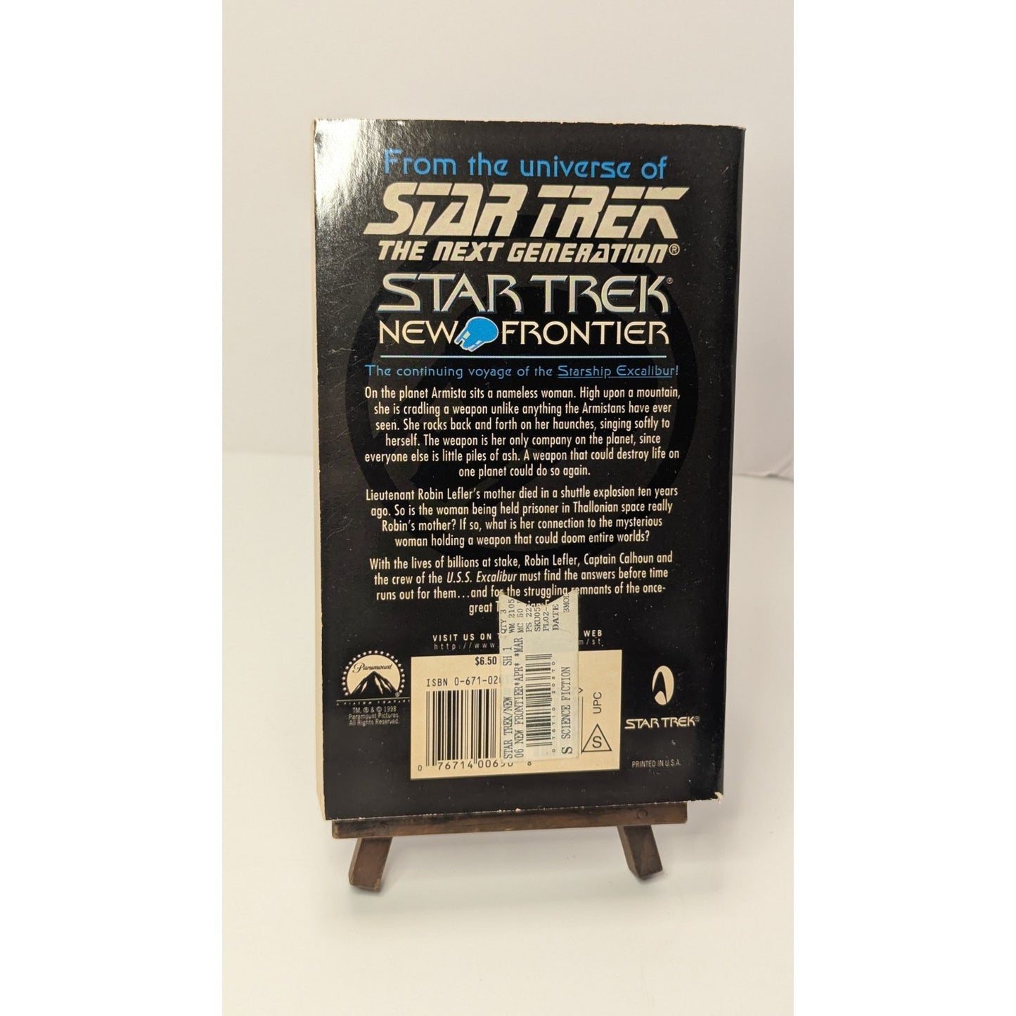 Lot of 7 Vintage Star Trek Paperbacks: New Frontiers Science Fiction Books