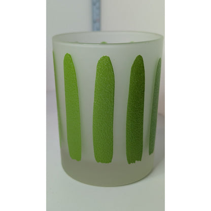 Morgan Glass Citrus Peel 10oz Lowball Retro Barware Glasses Set of 3 Vintage