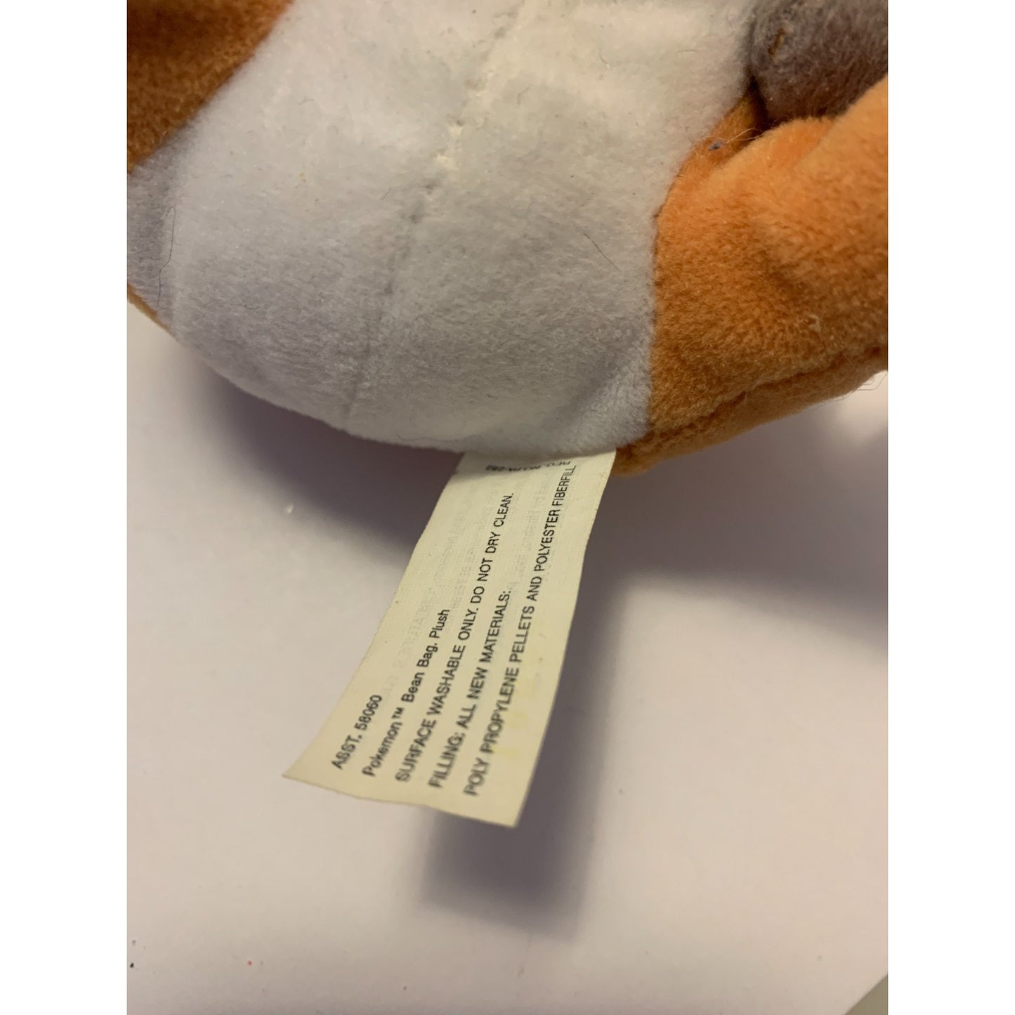 Vintage Pokemon Raichu Beanie Plush Toy Stuffed Hasbro 1998 Nintendo 4.5"