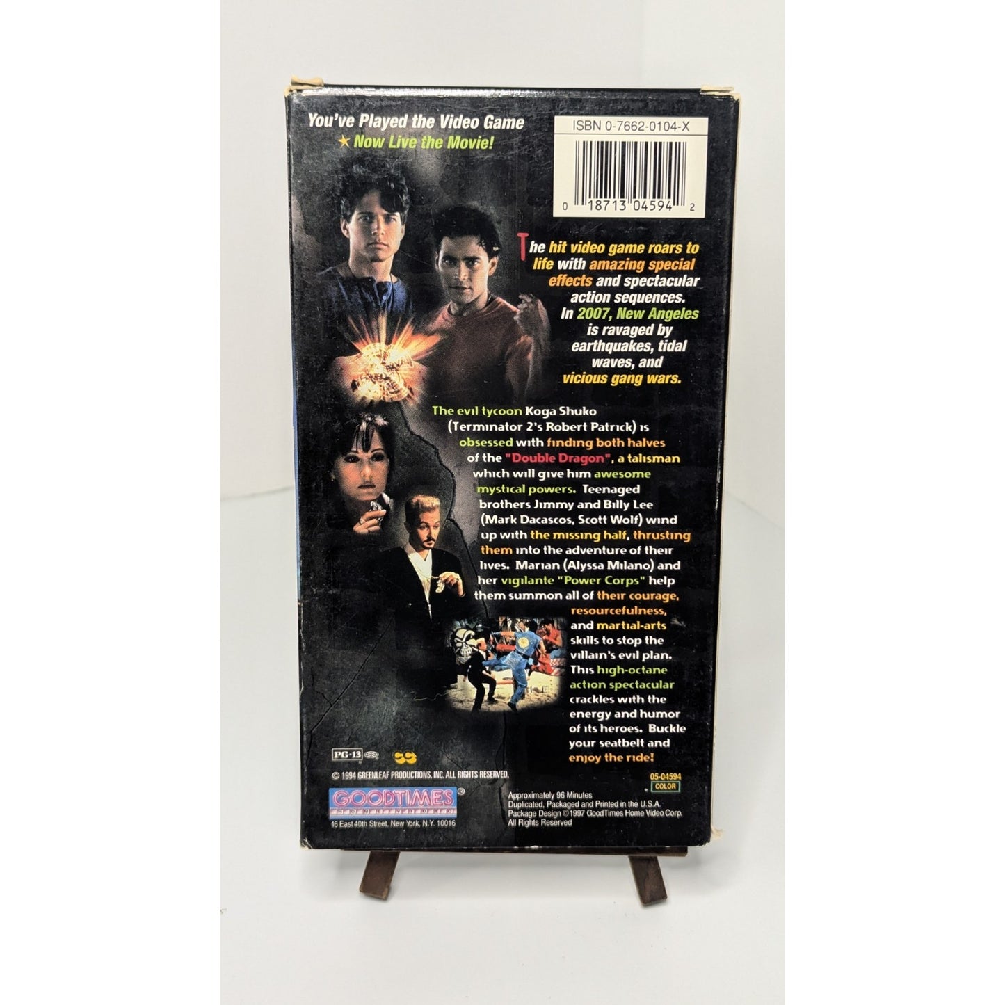 Vintage Double Dragon VHS Tape 1997 Goodtimes Home Video