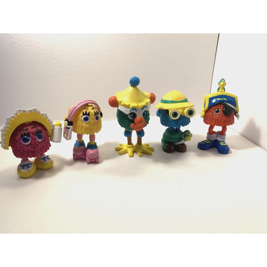 1989 McDonalds Funny Fry Friends Fry Guys Kids Happy Meal Toys Lot Of 5