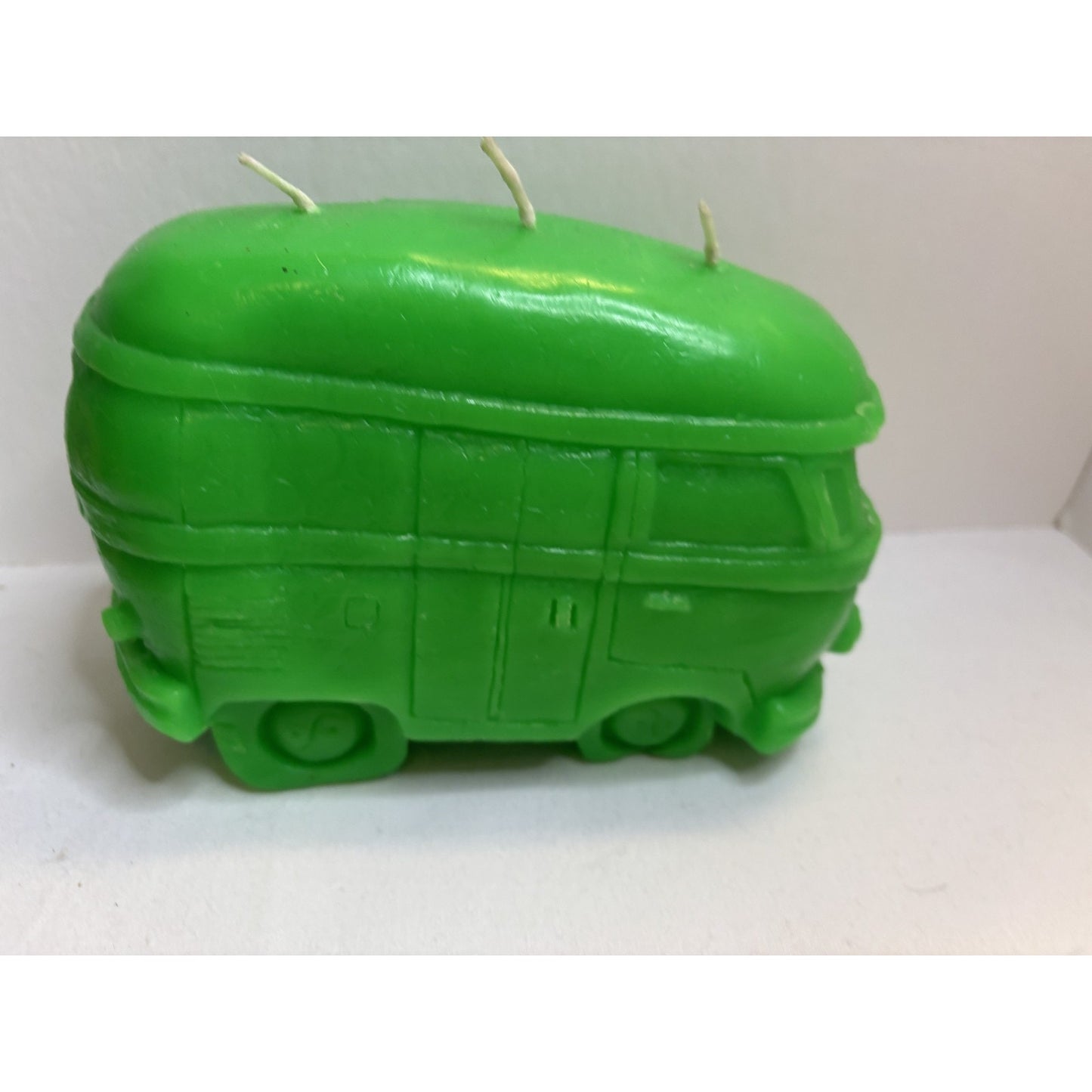 Vintage Northern Lights Candle Blacklight VeeDub 70s Van Green 3 Wick USA Made