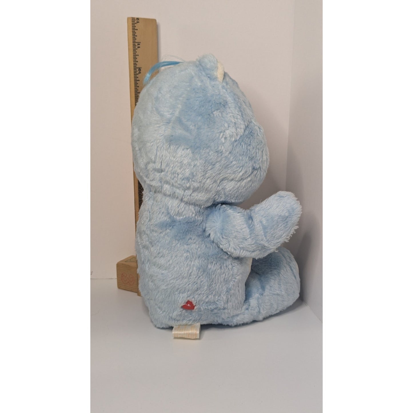 Vintage Care Bears GRUMPY Bear Stuffed Plush 13" Kenner 1983 Storm Cloud Patch