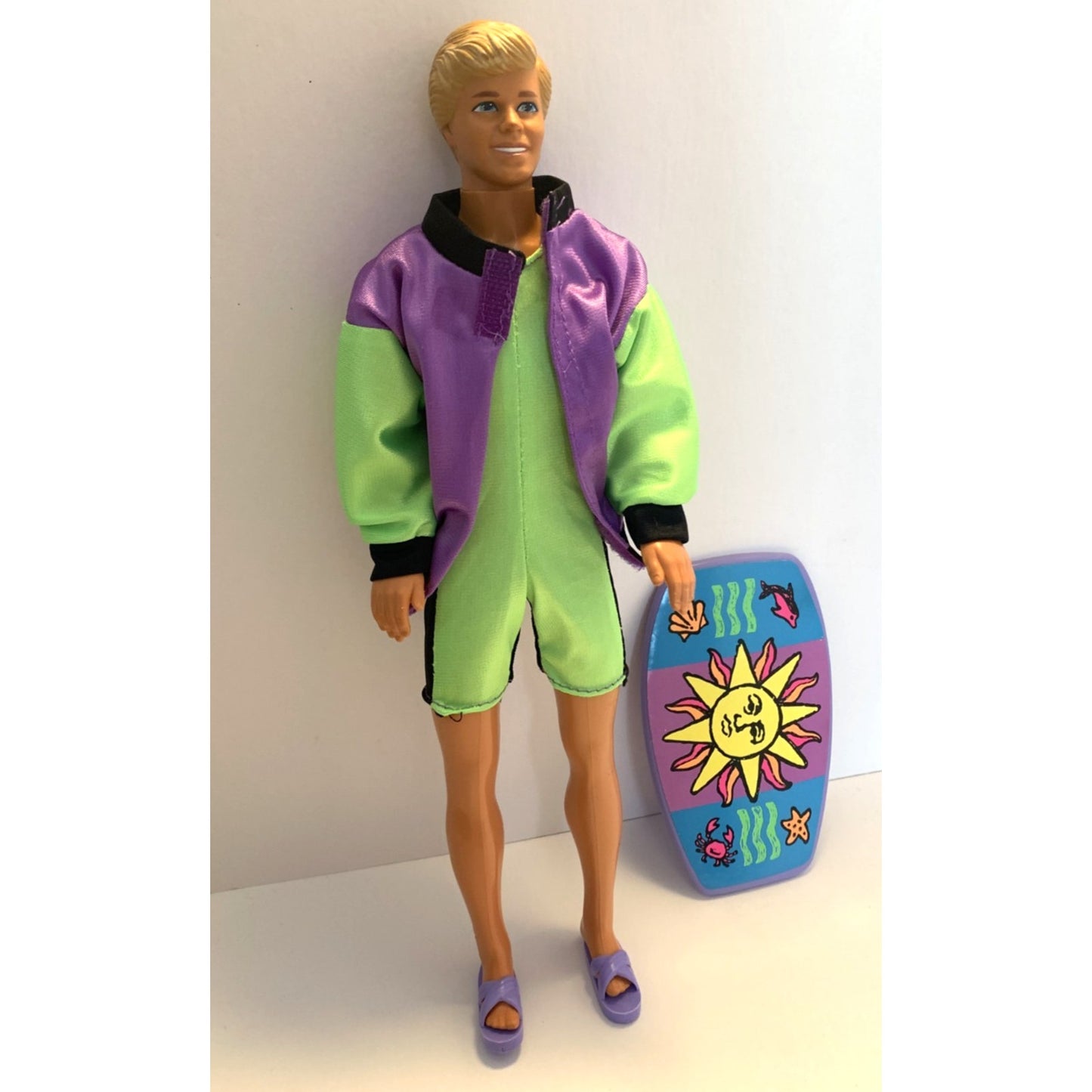 1990s Ken Doll in Cool Looks Body Surfin' Fun Fashions 12607 Barbie Mattel