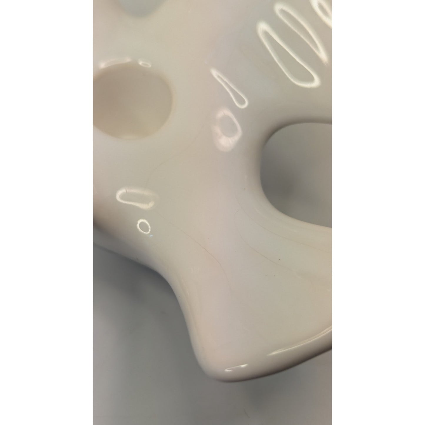 Original White Dove MCM Single Porcelain Candleholder Marta Grunditz Guldkroken