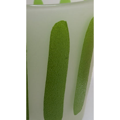 Morgan Glass Citrus Peel 10oz Lowball Retro Barware Glasses Set of 3 Vintage