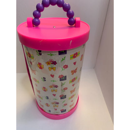 Barbie Accessory Case One Drawer Cylinder Organizer Mattel Tara Toy Vintage 1991