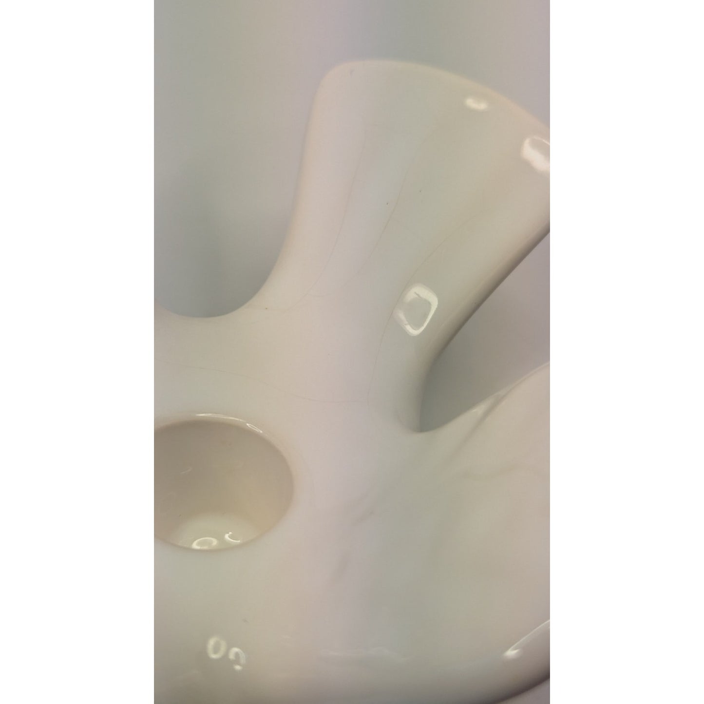 Original White Dove MCM Single Porcelain Candleholder Marta Grunditz Guldkroken