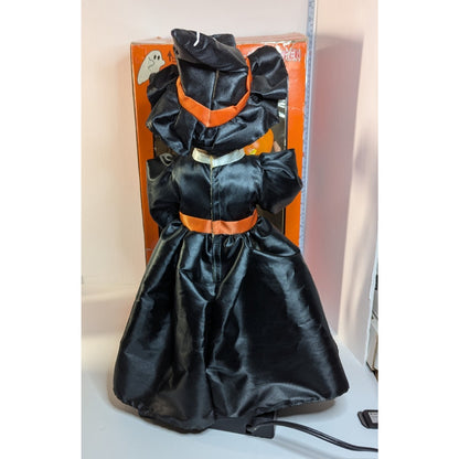 Vintage 1992 Telco Motion-ettes of Halloween Animated 24 in Witch w/Broom