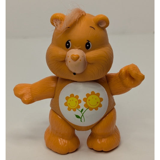 Vintage 1983 Kenner Care Bears Orange Flower Friendship Bear Poseable Figure