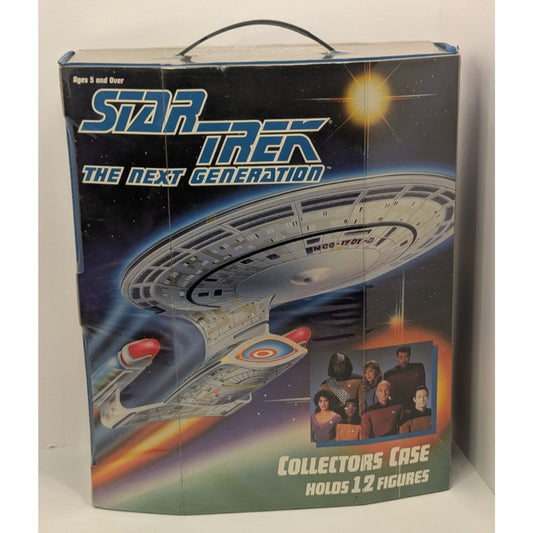 STAR TREK The Next Generation Collectors Case + Lot of 11 Figures w/Accessories