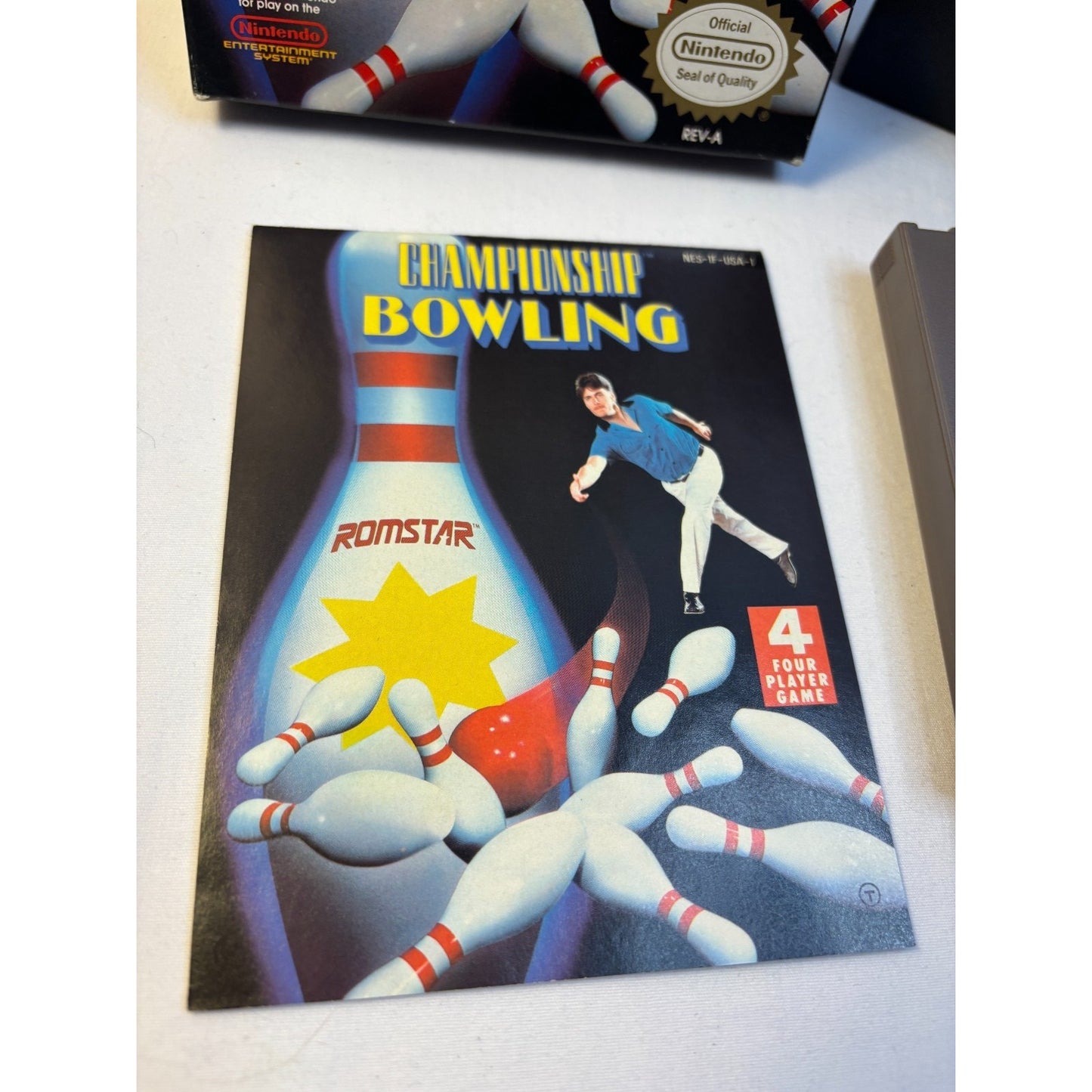 Nintendo NES Championship Bowling Video Game Complete in Box CIB Tested