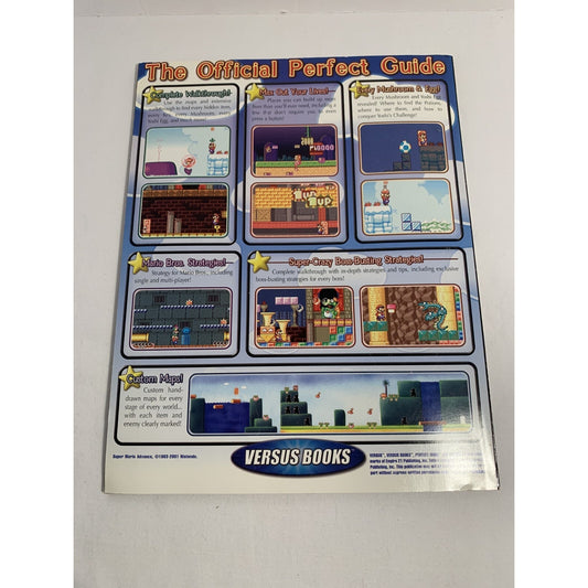 Versus Super Mario Advance Nintendo Game Boy Advance Perfect Guide with POSTER