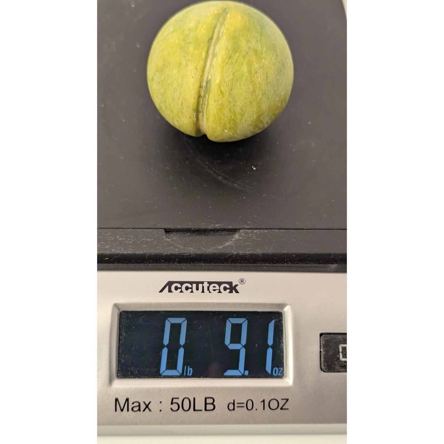 Vintage Green Hand Painted Italian Alabaster Stone Fruit Greengage Plum 9oz