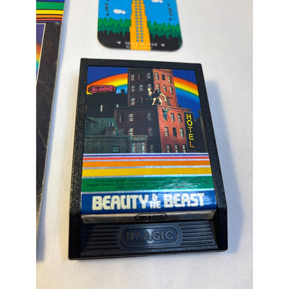 Beauty & the Beast Intellivision Video Game Cartridge 1982 One Overlay + Manual