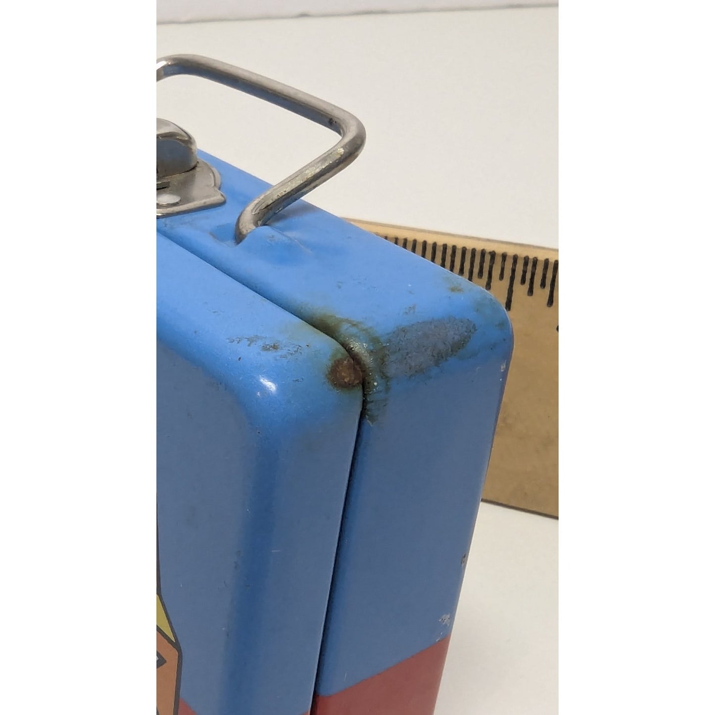 1976 Vintage Sanrio Hello Kitty Tiny Tin Mini Lunch Box 4" x 2.75"