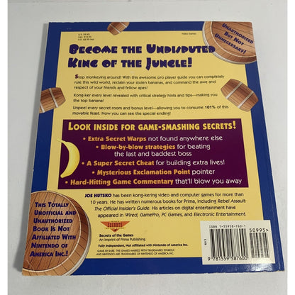 Prima's Secrets Donkey Kong Country Game Strategy Guide Nintendo SNES