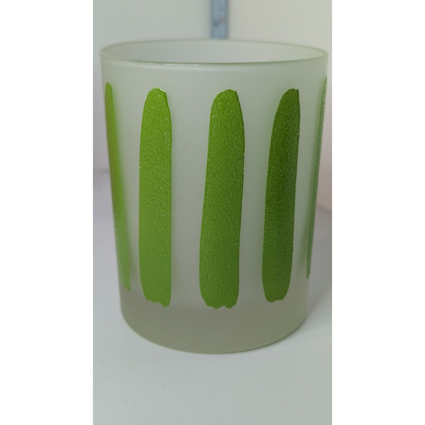 Morgan Glass Citrus Peel 10oz Lowball Retro Barware Glasses Set of 3 Vintage