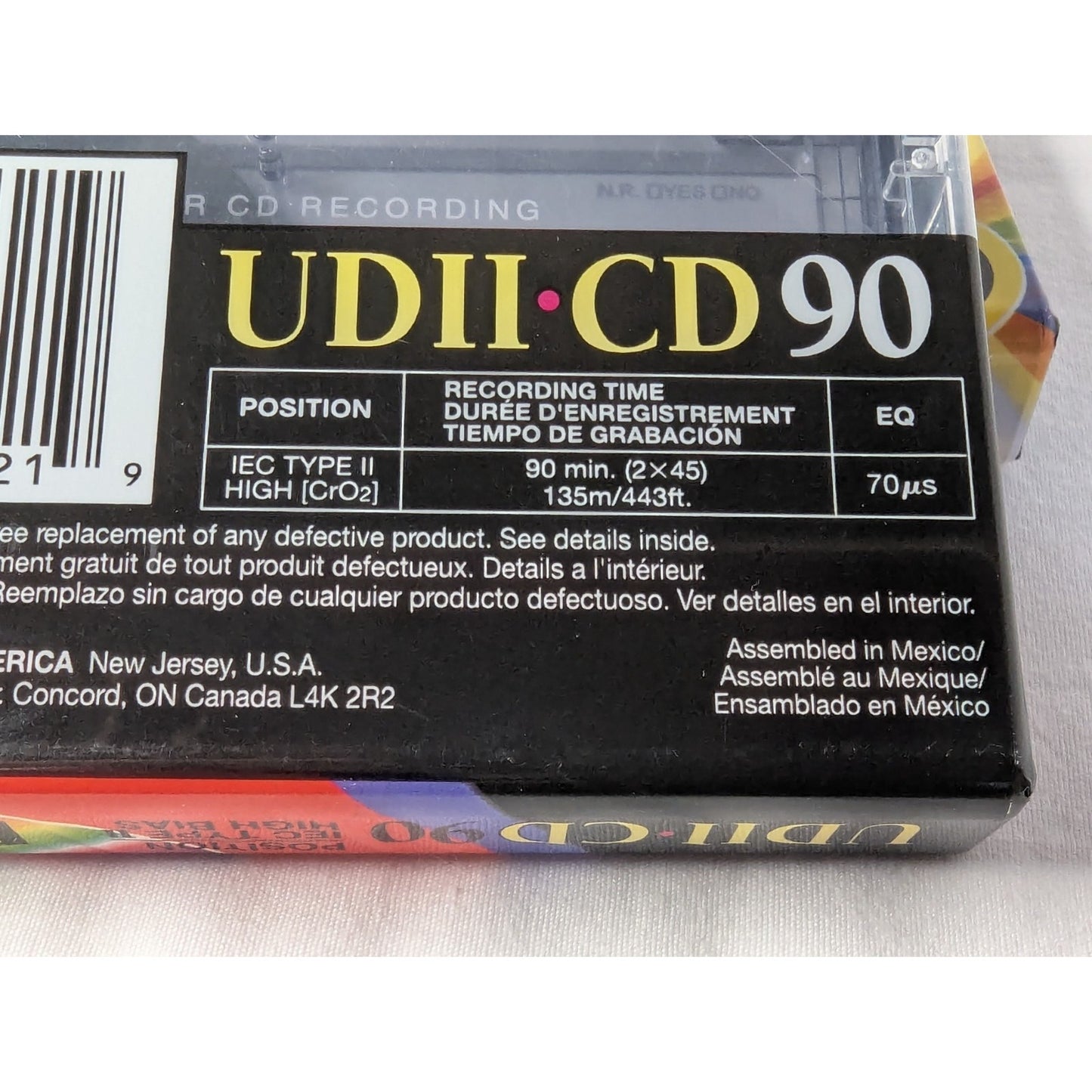 2 Maxell UDII CD High Bias Audio Cassette 90 MIN /135m