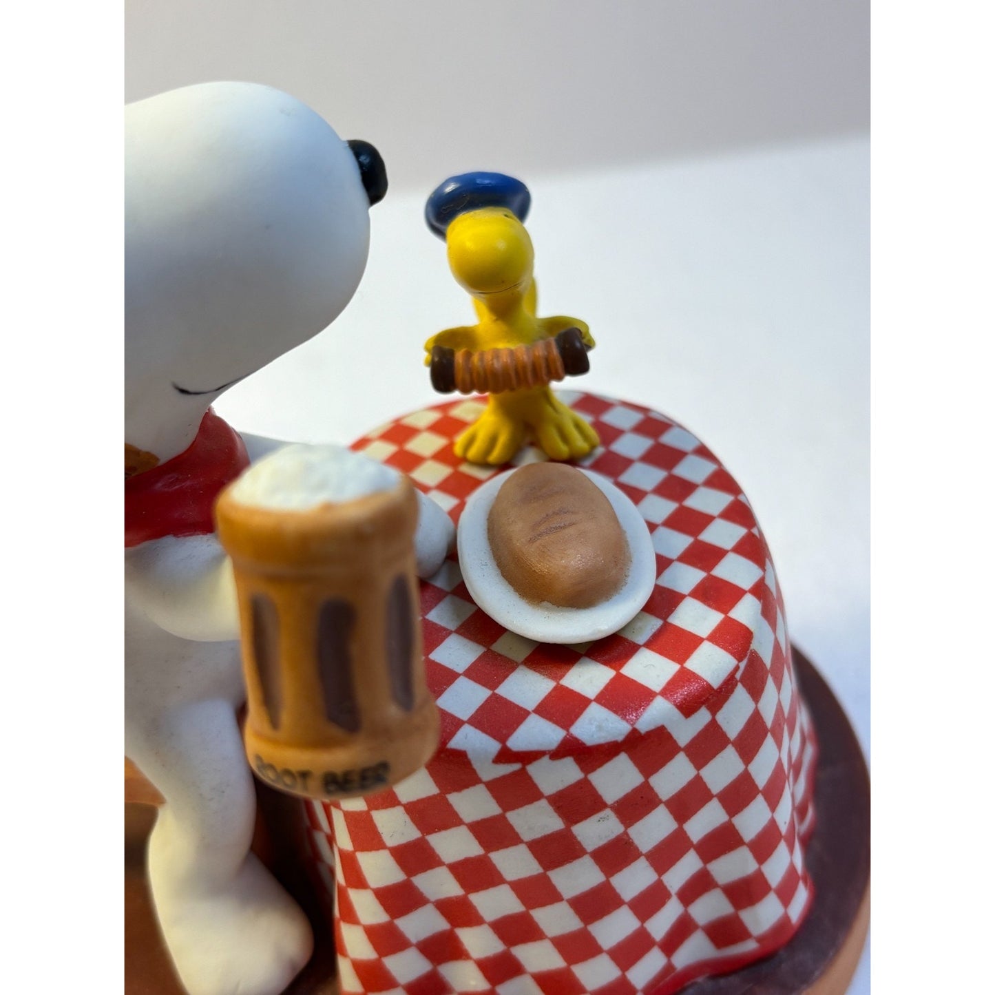 2002 Hallmark Peanuts Gallery "Here’s To You” Snoopy Woodstock Ceramic Figurine