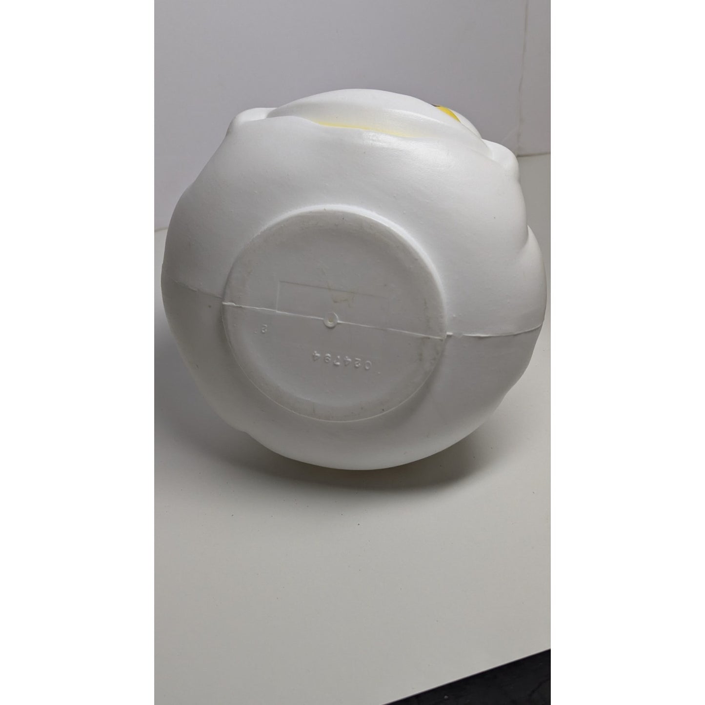 Vtg 7" Halloween Blow Mold Candy Bucket Trick & Treat Casper Ghost Yellow Eyes