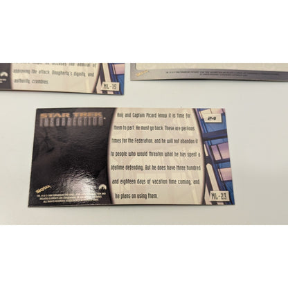 Lot of 9 1998 Skybox Star Trek Insurrection Trading Cards Loose