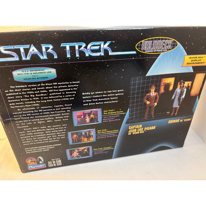 1998 Playmates Star Trek Captain Picard Dixon Hill Guinan Gloria Figure Set Open