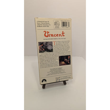 Autographed Leonard Nimoy VINCENT VHS Rare & OOP 1981 One-Man Performance Biopic