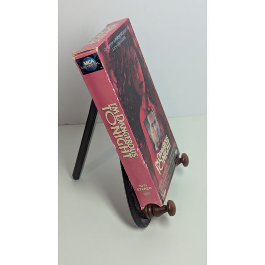 I’m Dangerous Tonight VHS Used Thriller Erotic Neo Noir Tobe Hooper Rental