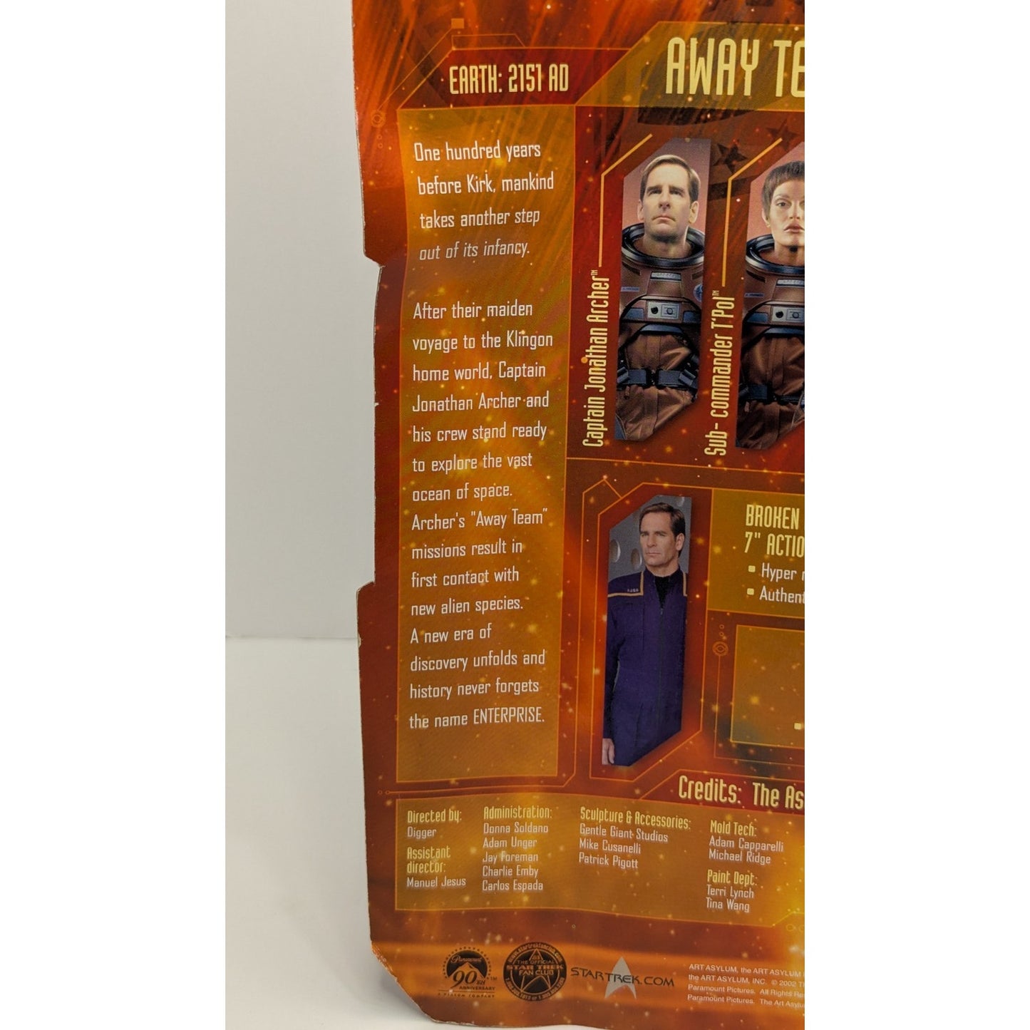 Art Asylum Action Figure Star Trek Enterprise Captain Jonathan Archer 2002