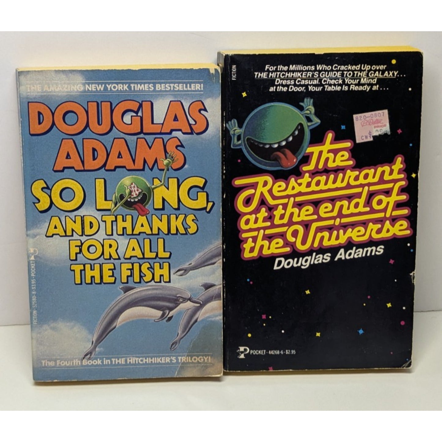 Vintage 1985 So Long/Restaurant at the end Hitchhikers Guide Adams 1st Pocket Books
