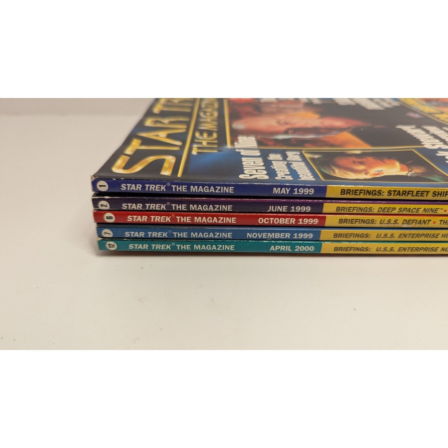 5 Vintage Issues 1, 2, 6, 7 and 12 of Star Trek The Magazine