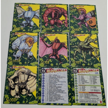 Vintage DC Bloodlines 1993 Complete Set 81 Trading Card Base Set Sky Box