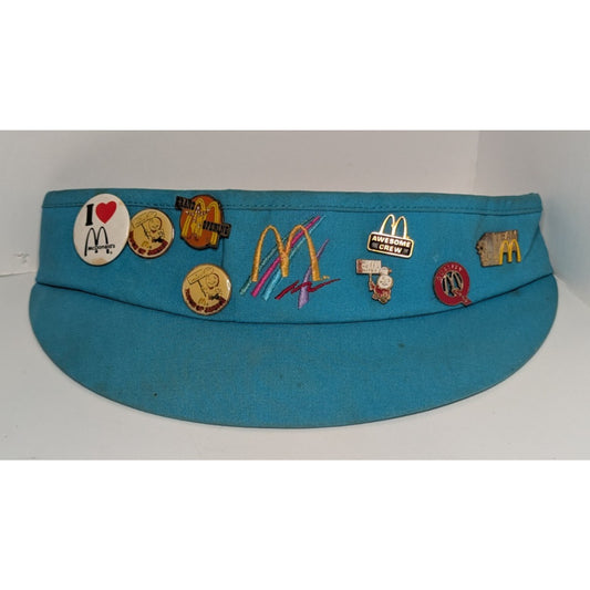 Lot of 8 Vintage McDonald's Lapel Pins Crew Promotions with 90s Rare Teal Visor