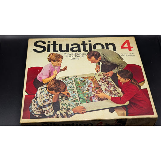 Vintage Situation 4 Parker Brothers Action Puzzle Game Complete