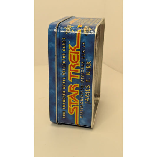 1997 Star Trek Distinguished Officers Series James Kirk Tin w/ Embossed Metal Cards