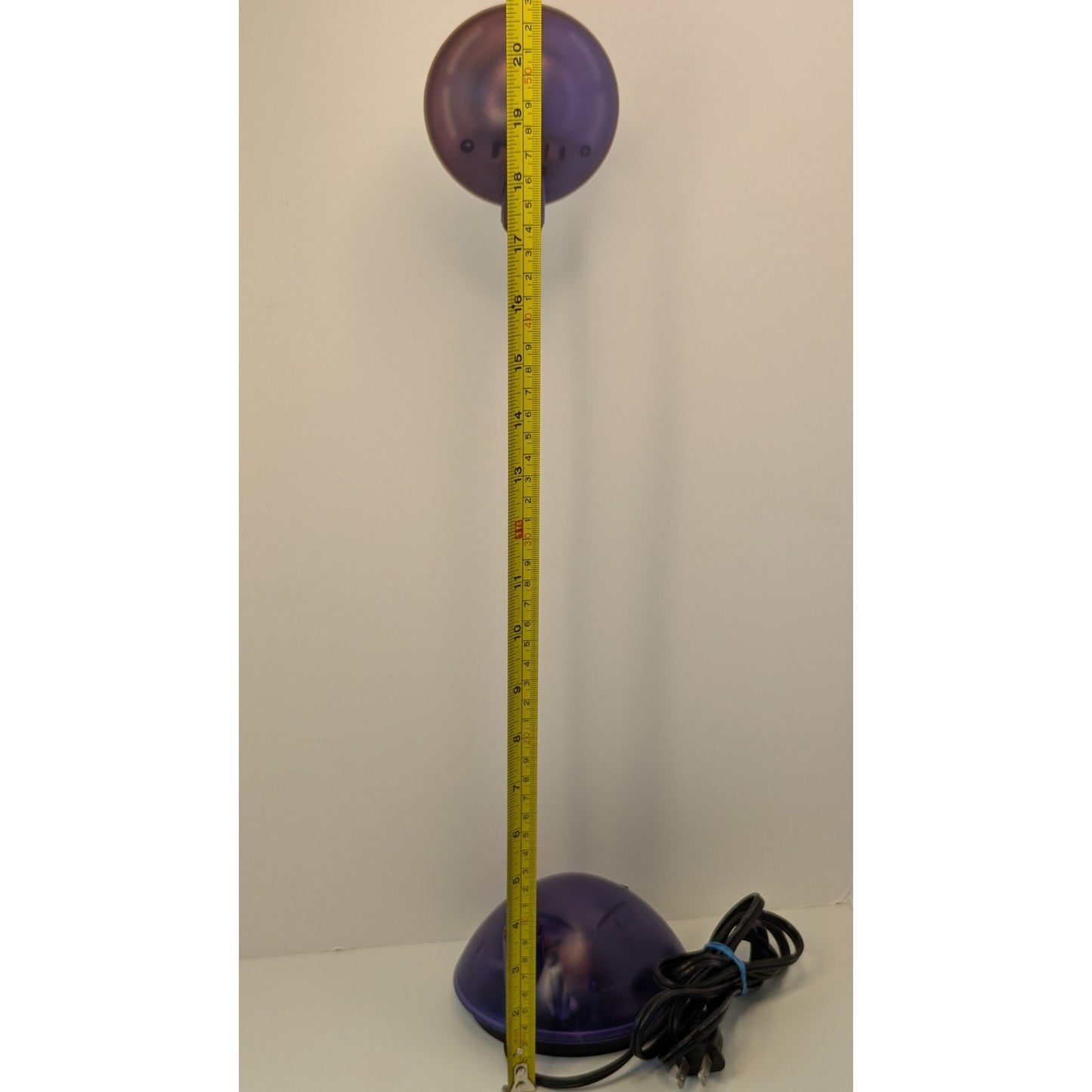 2000's y2K Purple/Black Clear Adjustable Bendable Gooseneck Round Desk Lamp