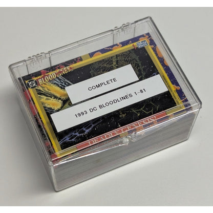 Vintage DC Bloodlines 1993 Complete Set 81 Trading Card Base Set Sky Box