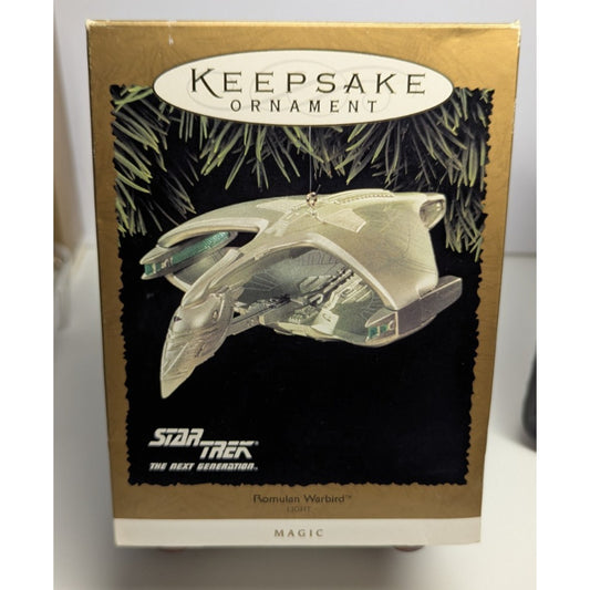 Vintage Hallmark Magic Keepsake Ornament Romulan Warbird with Lights 1995 Works