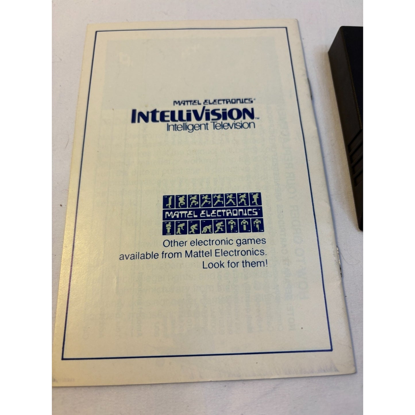 Astrosmash Intellivision Video Game Cartridge + Manual 1981 Tested Works