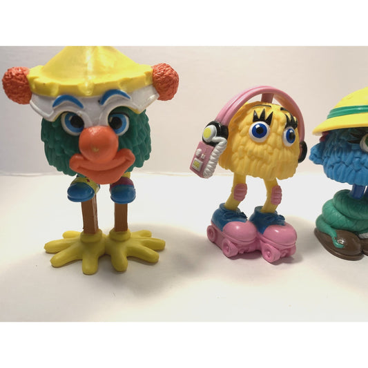 1989 McDonalds Funny Fry Friends Fry Guys Kids Happy Meal Toys Lot Of 4
