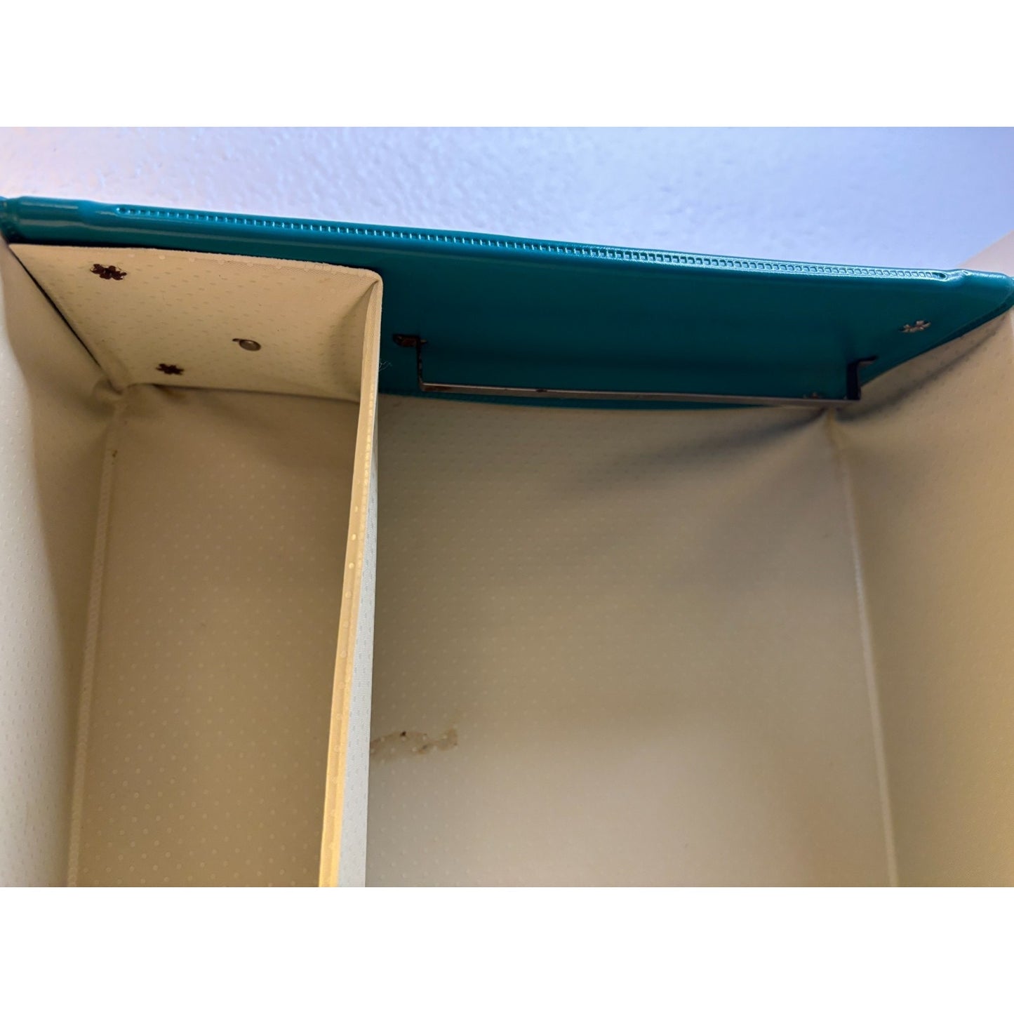 Vintage TURQUOISE Teal 1961 Ken And Ponytail Barbie Doll Carrying Case