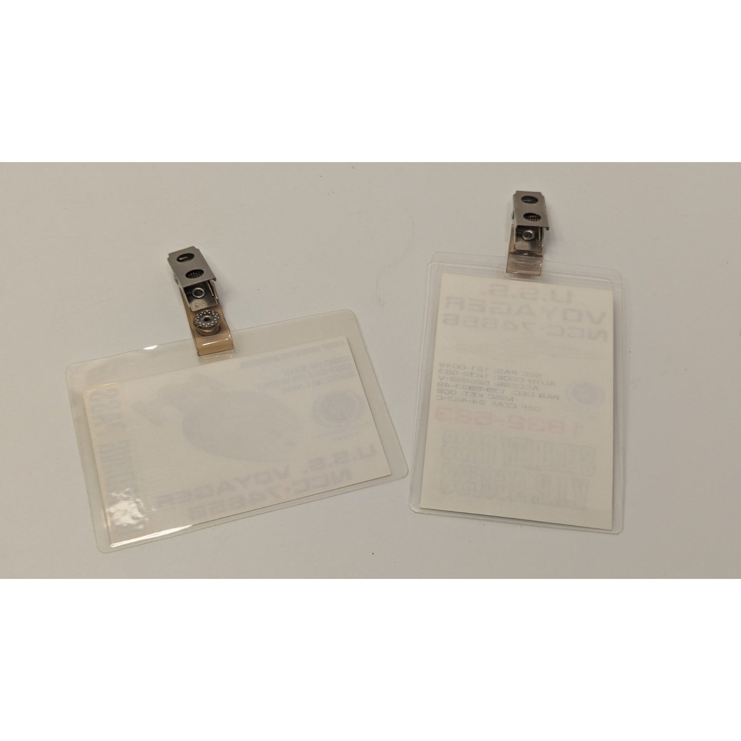 2 Vintage Star Trek Voyager Boarding Pass Security Pass VIP Access Costume