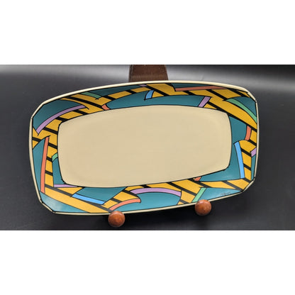 Vintage 1980s 9.5" Rosenthal Studio Line Dorothy Hafner FLASH Underplate Memphis