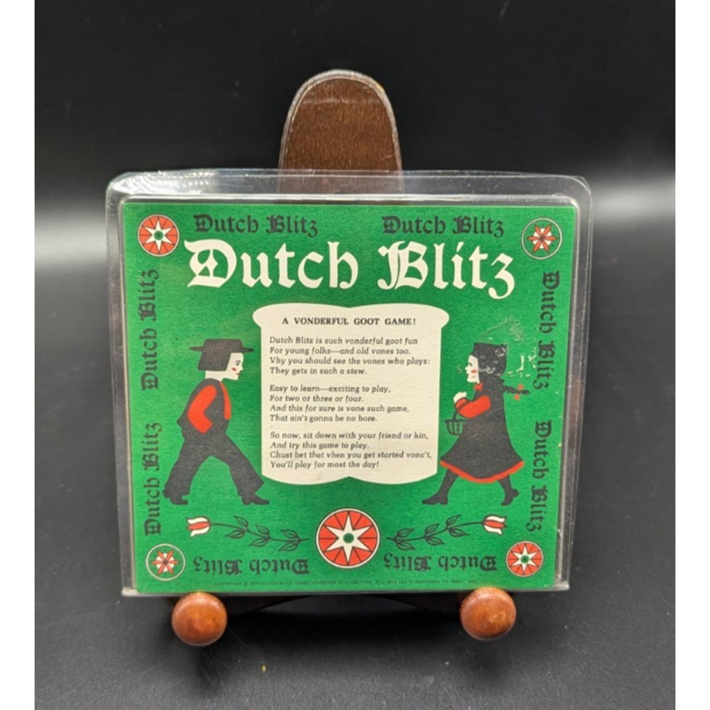 VTG 1973 Dutch Blitz Card Game In Original Packaging Unused w/Instructions