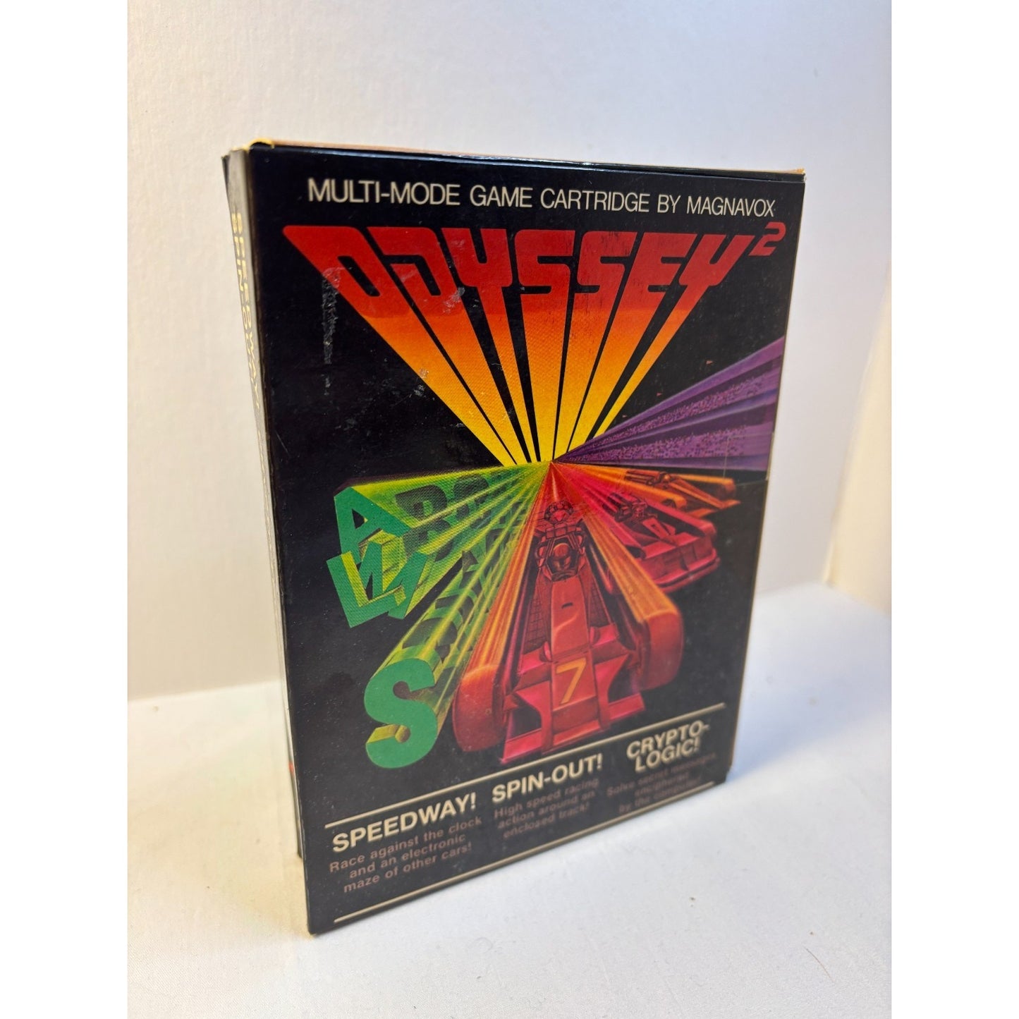Speedway Spin-Out Crypto-Logic Game Odyssey 2 Magnavox 1978 Complete Tested A