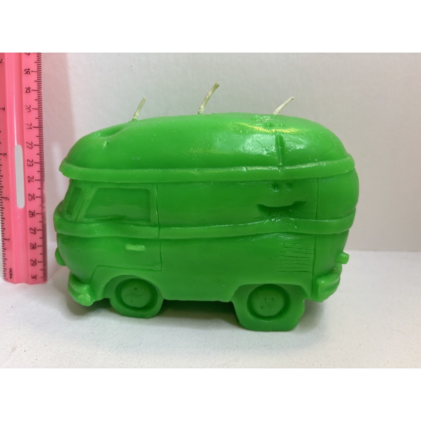 Vintage Northern Lights Candle Blacklight VeeDub 70s Van Green 3 Wick USA Made