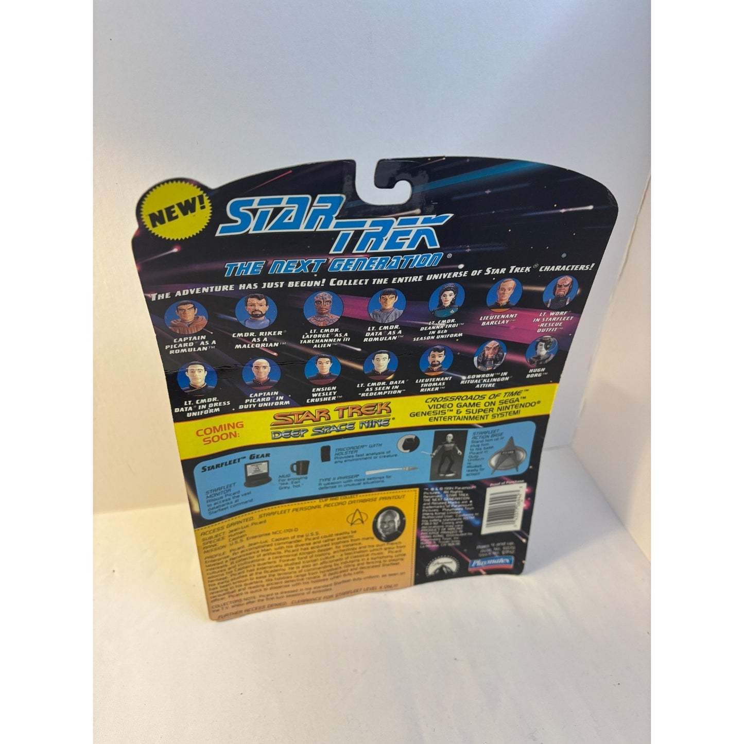 Sealed Star Trek Next Generation Jean-Luc Picard 5" Action Figure 1994 Playmates