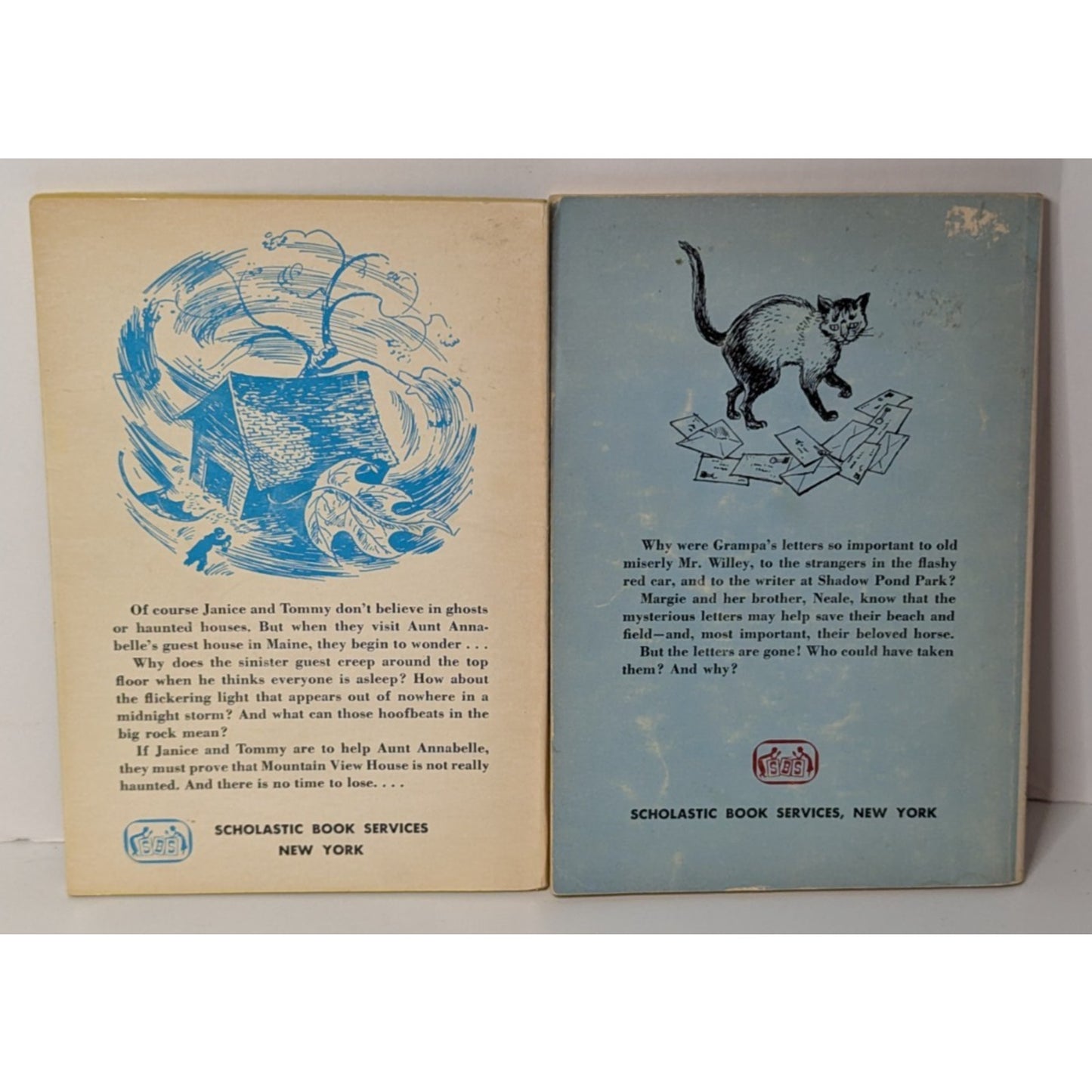 Mystery at Shadow Pond & Ghost Rock Mystery Vintage 60's Scholastic Paperback