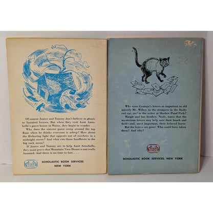 Mystery at Shadow Pond & Ghost Rock Mystery Vintage 60's Scholastic Paperback